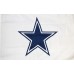 Dallas Cowboys White 3' x 5' Polyester Flag, Pole and Mount