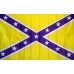 Purple Gold Battle 3' x 5' Polyester Flag, Pole and Mount