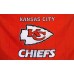 Kansas City Chiefs 3' x 5' Polyester Flag, Pole And Mount