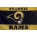 St. Louis Rams 3' x 5' Polyester Flag, Pole and Mount