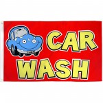 Car Wash Red 3' x 5' Polyester Flag