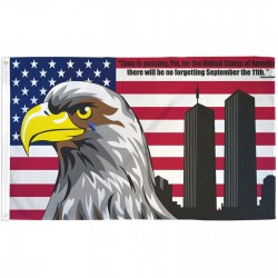USA No Forgetting 9/11 3' x 5' Polyester Flag