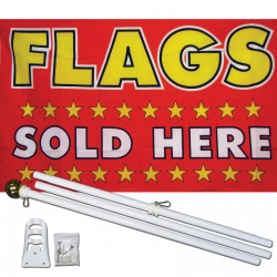 Flags Sold Here 3' x 5' Polyester Flag, Pole and Mount