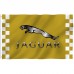 Jaguar Gold Checkered 3' x 5' Polyester Flag, Pole and Mount