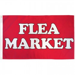 Flea Market Red 3' x 5' Polyester Flag