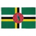 Dominica 3' x 5' Polyester Flag, Pole and Mount