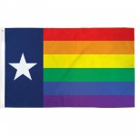 Rainbow Texas 3' x 5' Polyester Flag