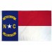 North Carolina State 2' x 3' Polyester Flag, Pole and Mount