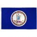Virginia State 2' x 3' Polyster Flag, Pole and Mount