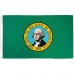 Washington State 2' x 3' Polyester Flag, Pole and Mount