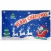 Merry Christmas Blue 3' x 5' Polyester Flag, Pole and Mount