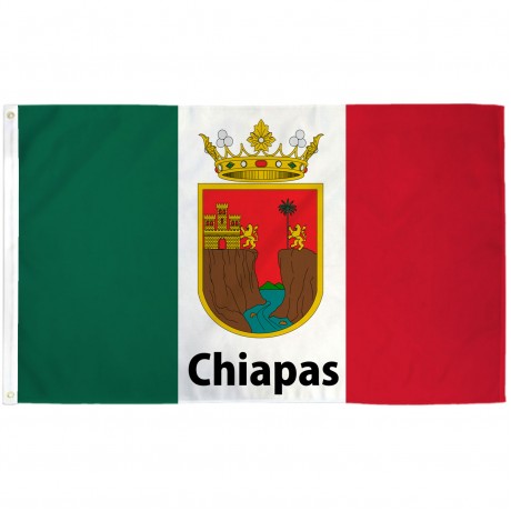 Chiapas Mexico State 3' x 5' Polyester Flag