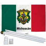 Michoacán Mexico State 3' x 5' Polyester Flag, Pole and Mount