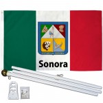 Sonora Mexico State 3' x 5' Polyester Flag, Pole and Mount