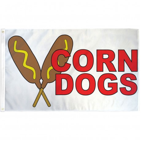Corn Dogs 3' x 5' Polyester Flag