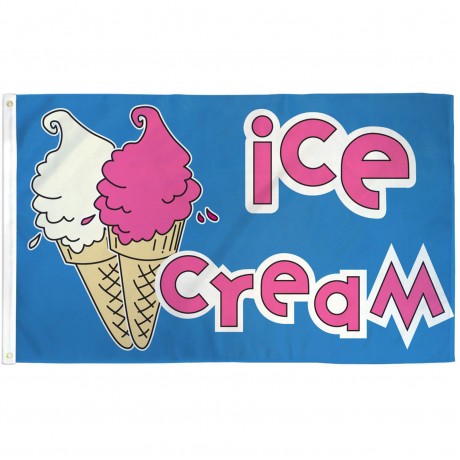 Ice Cream 3' x 5' Polyester Flag