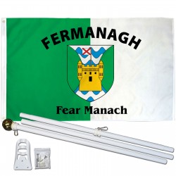 Fermanagh Ireland County 3' x 5' Polyester Flag, Pole and Mount