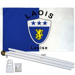 Laois Ireland County 3' x 5' Polyester Flag, Pole and Mount