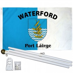 Waterford Ireland County 3' x 5' Polyester Flag, Pole and Mount