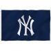 New York Yankees Blue 3' x 5' Polyester Flag, Pole and Mount