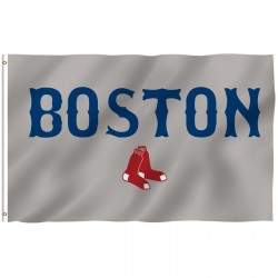 Boston Red Sox Gray 3' x 5' Polyester Flag