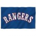 Texas Rangers 3' x 5' Polyester Flag, Pole and Mount