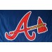 Atlanta Braves 3' x 5' Polyester Flag, Pole and Mount