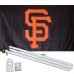 San Francisco Giants 3' x 5' Polyester Flag, Pole and Mount