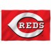Cincinnati Reds 3' x 5' Polyester Flag, Pole and Mount