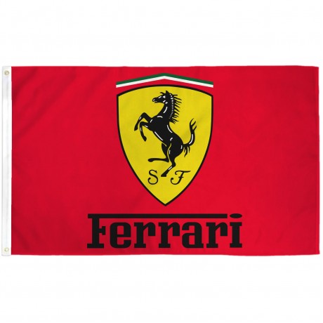 Ferrari Red 3' x 5' Polyester Flag