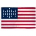 USA Historical 33 Star 3' x 5' Polyester Flag, Pole and Mount