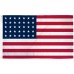 USA Historical 35 Star 3' x 5' Polyester Flag, Pole and Mount