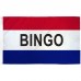Bingo Patriotic 3' x 5' Polyester Flag, Pole and Mount