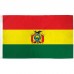 Bolivia 3' x 5' Polyester Flag, Pole and Mount