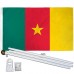 Cameroon 3' x 5' Polyester Flag, Pole and Mount