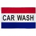 Car Wash Patriotic 3' x 5' Polyester Flag, Pole and Mount