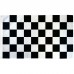 Checkered Black & White 3' x 5' Polyester Flag, Pole and Mount
