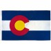 Colorado State 3' x 5' Polyester Flag, Pole and Mount