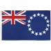 Cook Islands 3' x 5' Polyester Flag, Pole and Mount