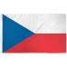 Czech Republic 3' x 5' Polyester Flag, Pole and Mount