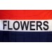 Flowers Patriotic 3' x 5' Polyester Flag, Pole and Mount