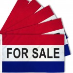 For Sale Patriotic 3' x 5' Polyester Flag - 5 Pack