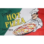Fresh Hot Pizza 3' x 5' Polyester Flag