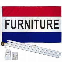 Furniture 3' x 5' Polyester Flag, Pole and Mount