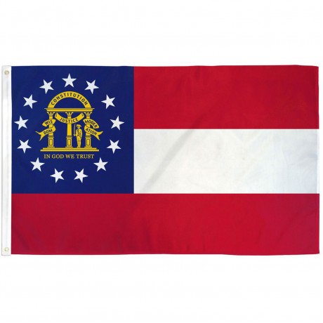 Georgia State 3' x 5' Polyester Flag