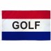 Golf Patriotic 3' x 5' Polyester Flag, Pole and Mount