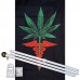 Medical Marijuana Vertical 3' x 5' Polyester Flag, Pole and Mount