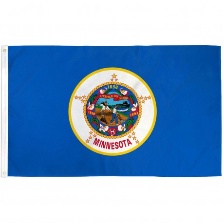 Minnesota State 3' x 5' Polyester Flag