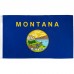 Montana State 3' x 5' Polyester Flag, Pole and Mount