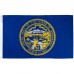 Nebraska State 3' x 5' Polyester Flag, Pole and Mount